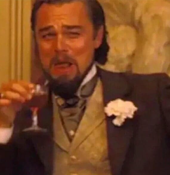 Leonardo DiCaprio Laughing Meme