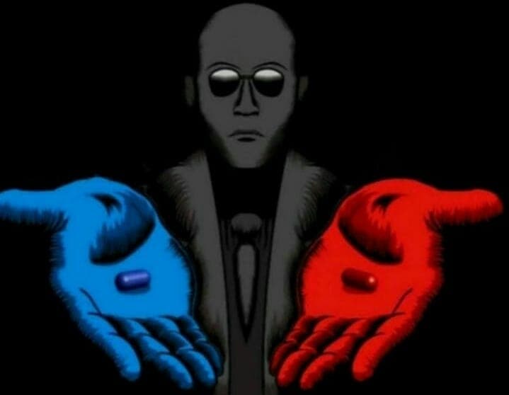 Morpheus Red Pill vs Blue Pill Choice