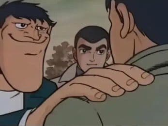 Two Men Smiling at a Friend