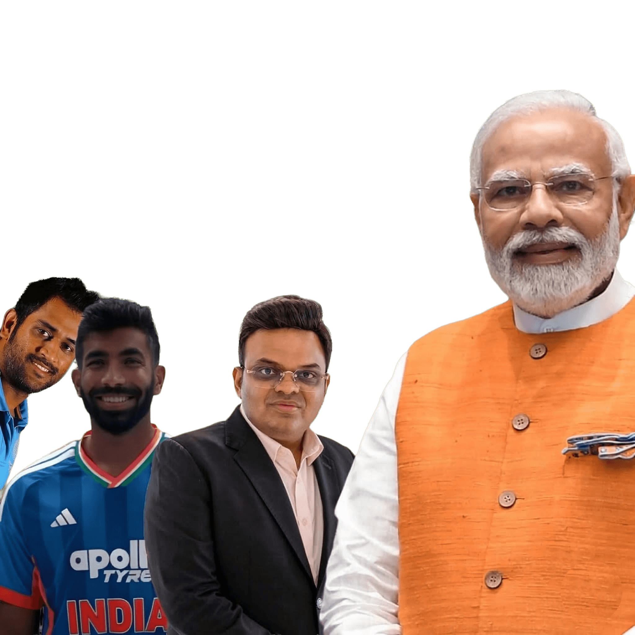 Narendra Modi with Cricket Figures